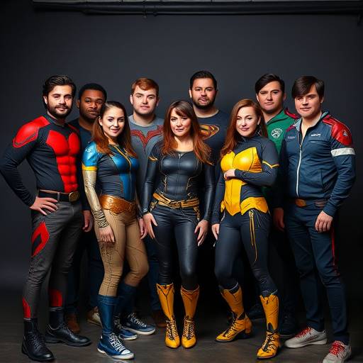 Team photo of NovaVerse Comics staff